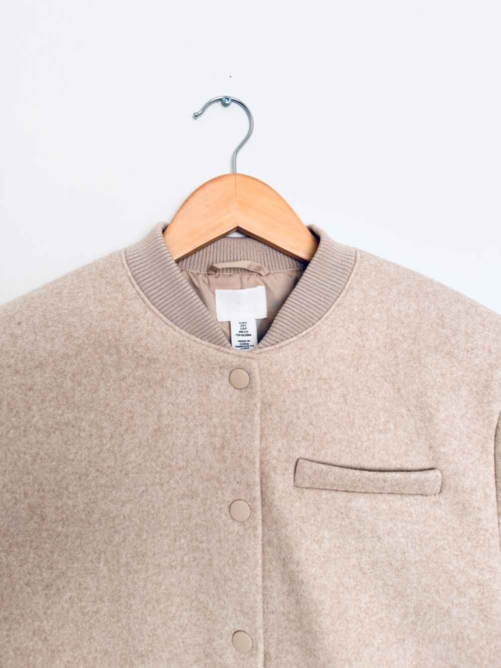 Women’s Beige Bomber Jacket - H&M